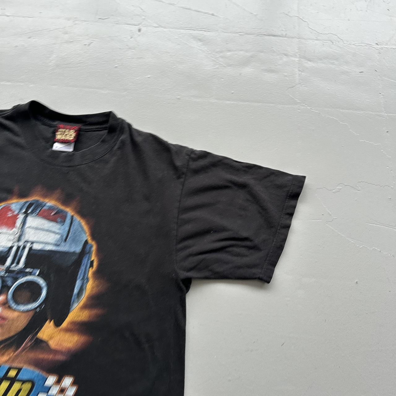 Black Star Wars Anakin Skywalker Pod Racer 1999 Vintage Graphic T-Shirt - Medium