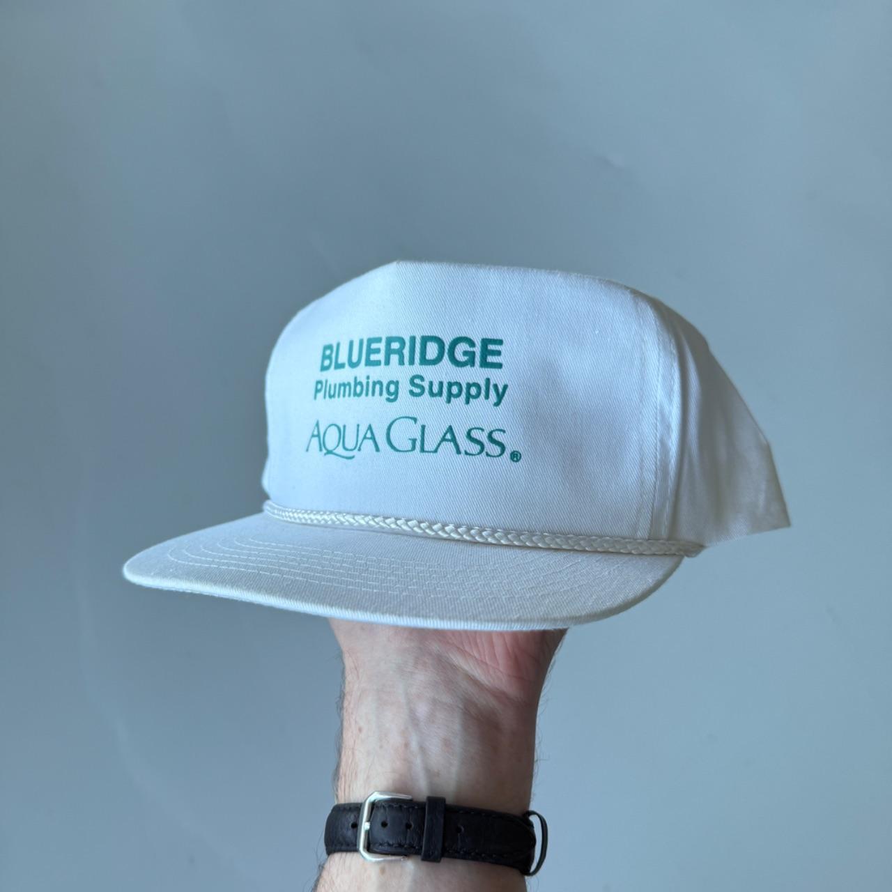 White Aqua Glass Vintage SnapBack Trucker Cap
