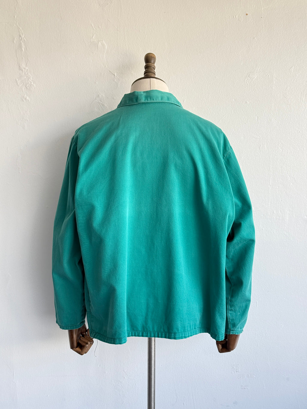 Turquoise European Vintage Workwear Chore Jacket CH476 - Large