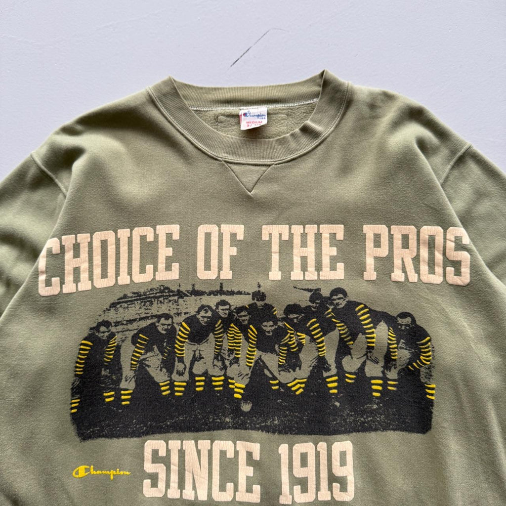 Rare Khaki Green Champion USA Rugby 80’s Vintage Graphic Sweatshirt - Medium