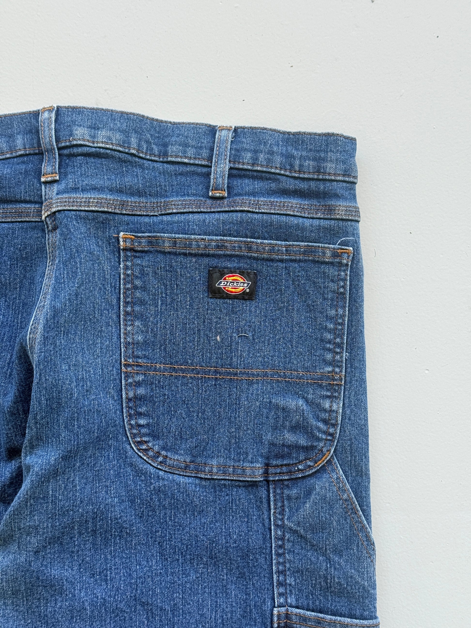 Blue Dickies 00's Vintage Relaxed Fit Carpenter Jeans - W38 x L32