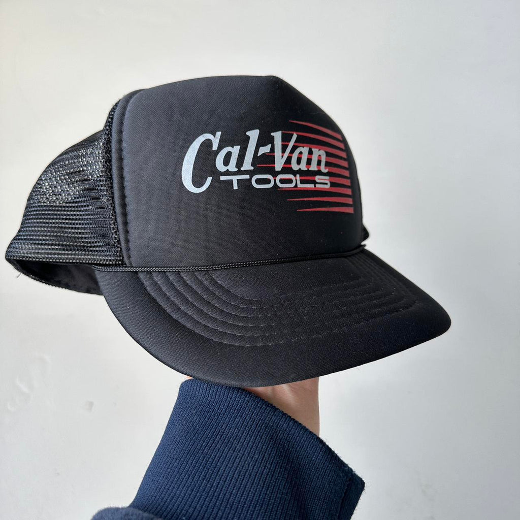 Black Cal-Val Tools Mesh Trucker SnapBack Cap