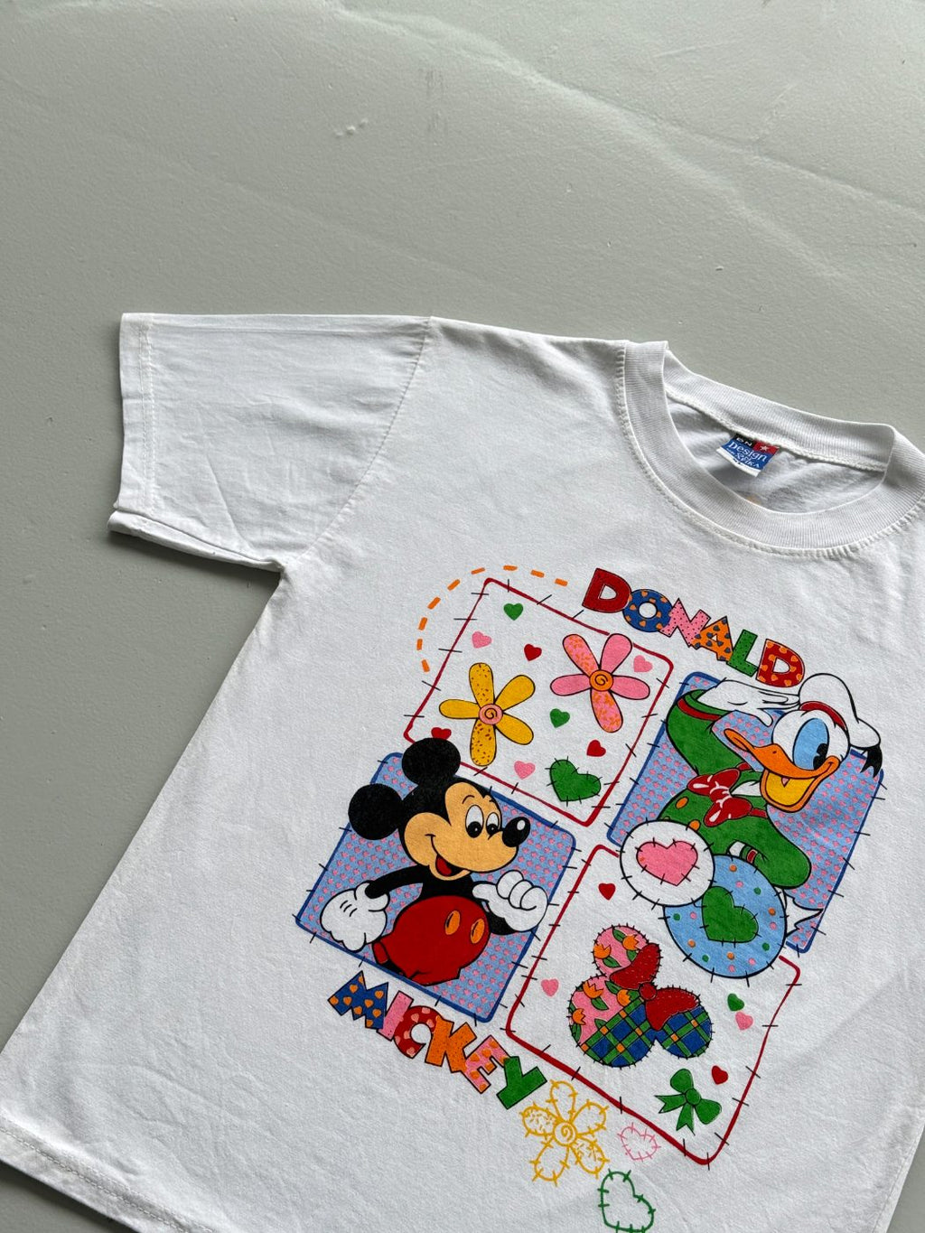 Disney Donald Duck & Mickey Mouse 90's Vintage Graphic Baby T-Shirt - Small