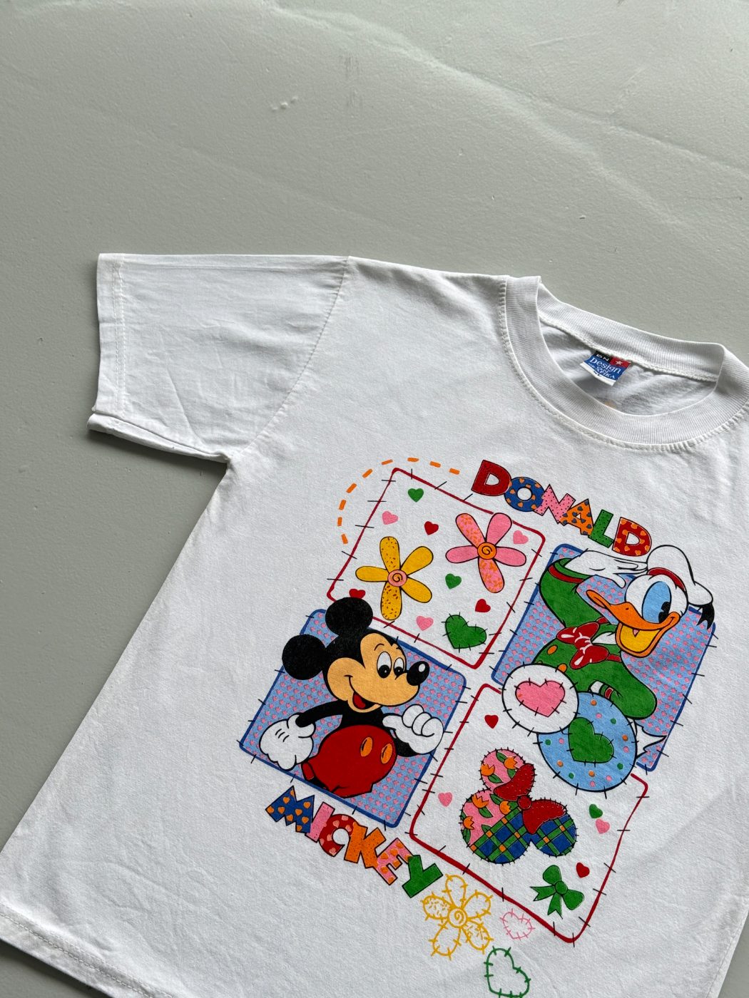 Disney Donald Duck & Mickey Mouse 90's Vintage Graphic Baby T-Shirt - Small