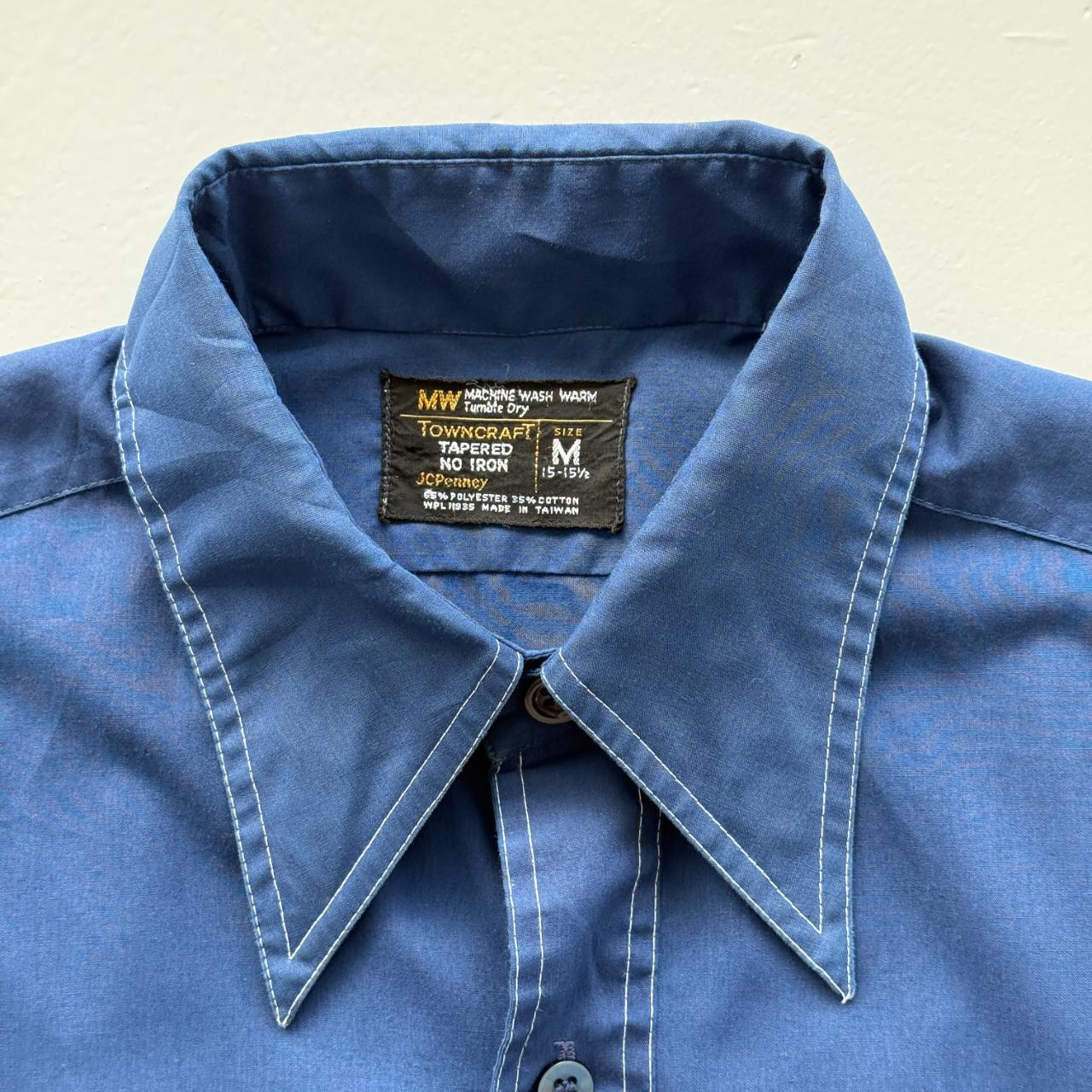 Navy Blue Craft Vintage 70's Shirt - Large