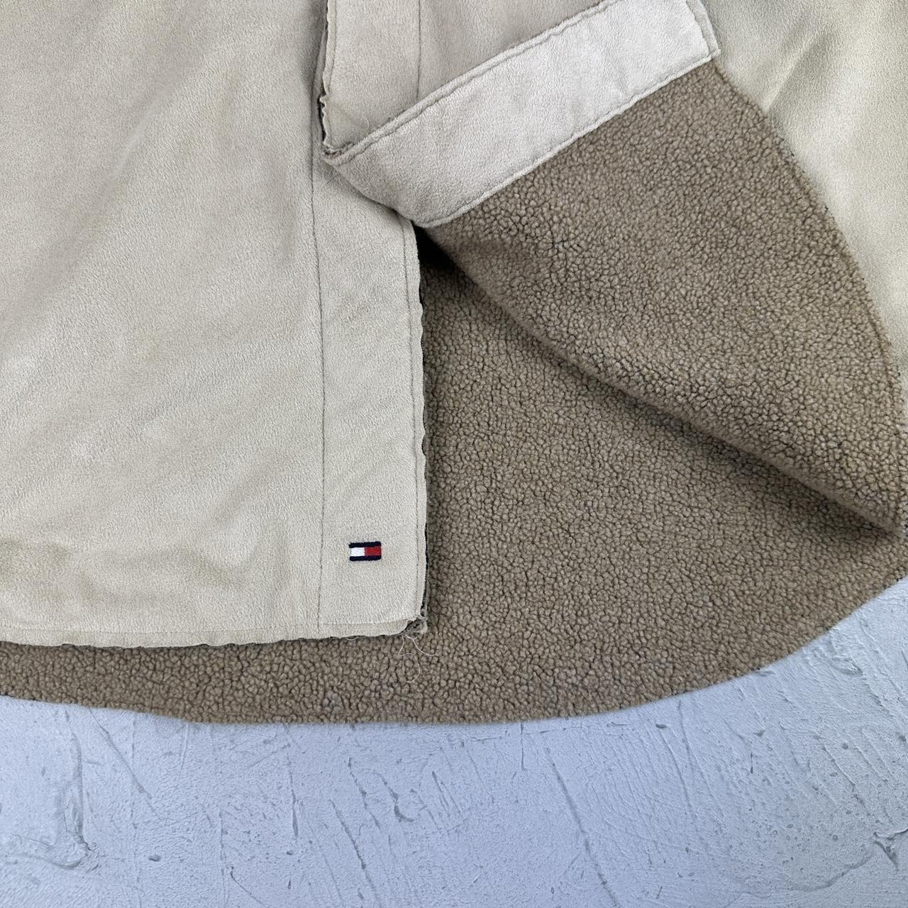 Tommy Hilfiger Suede and Sherpa Cream vintage Shirt - Large