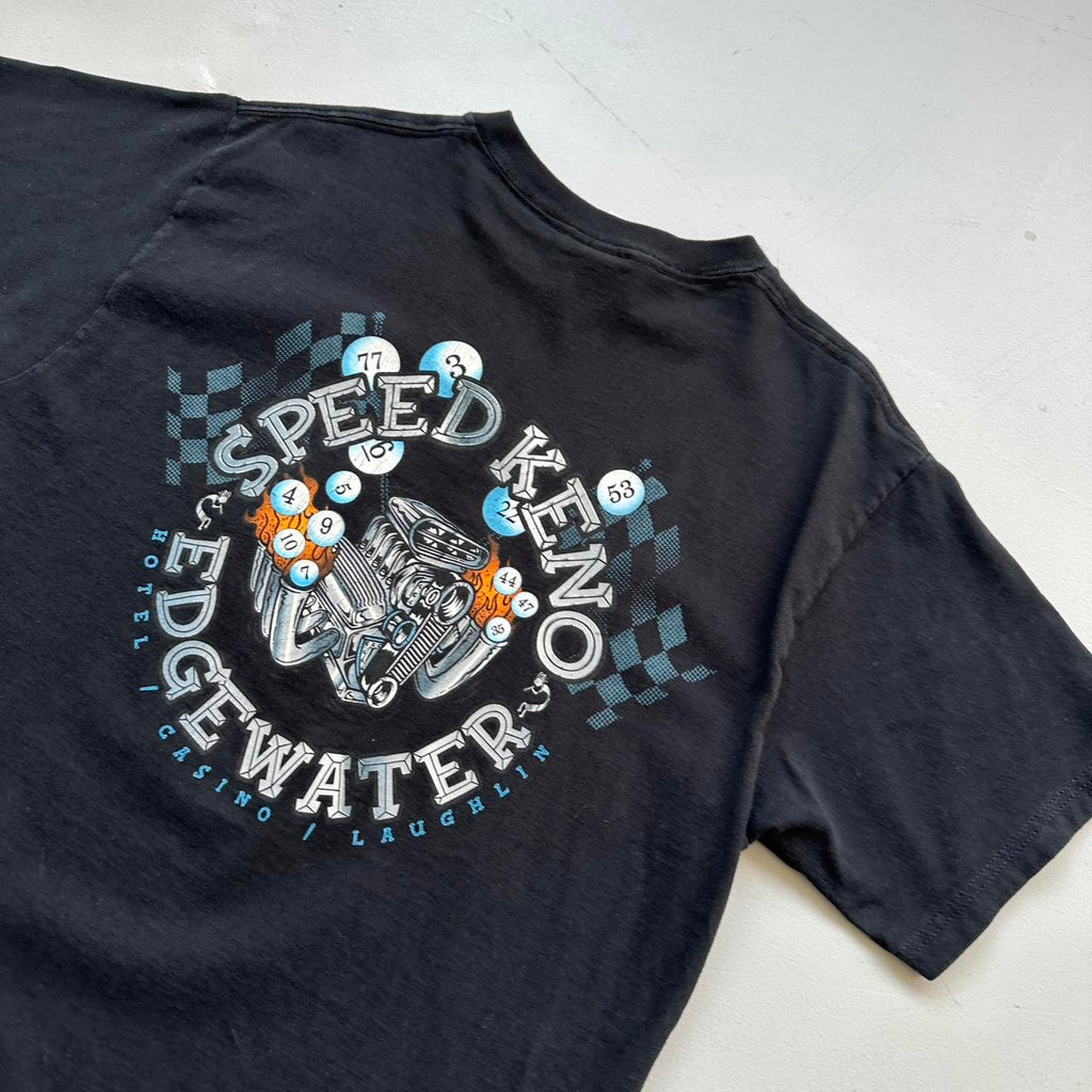 Black Speed Keno Car 00s Vintage T-shirt - Large