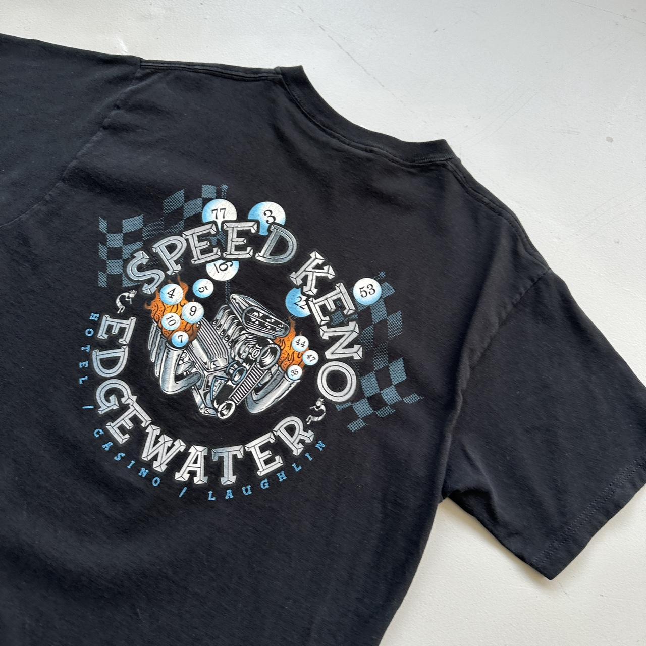 Black Speed Keno Car 00s Vintage T-shirt - Large