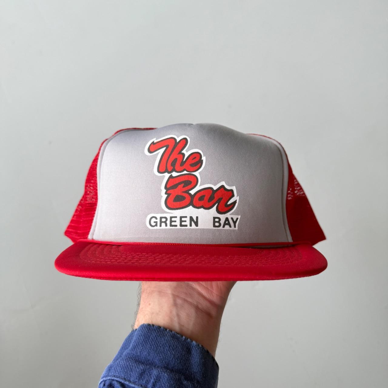 Red The Bar Vintage Foam and Mesh SnapBack Trucker Cap