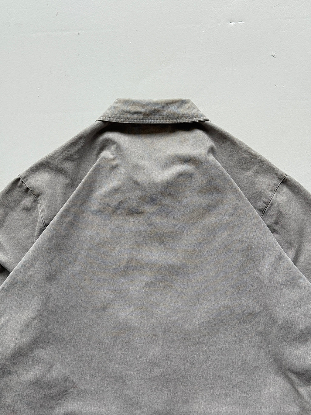 Grey Canvas Chore Jacket 90's Vintage French Workwear CH139 - Large