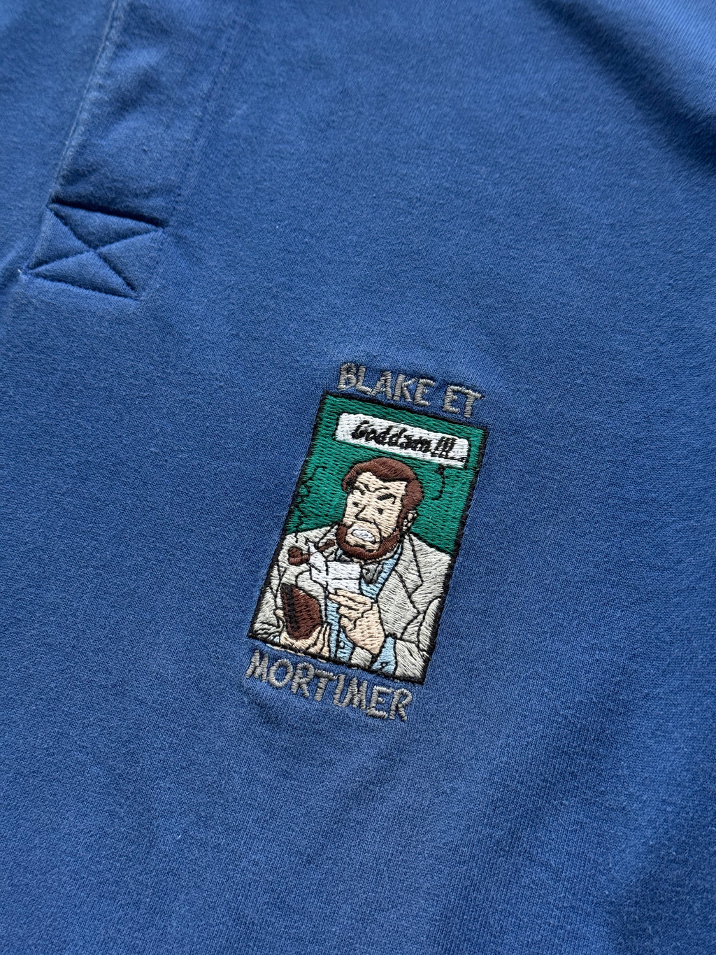 Studio Aventures Blake et Mortimer 1997 Vintage Rugby Polo Shirt - Large