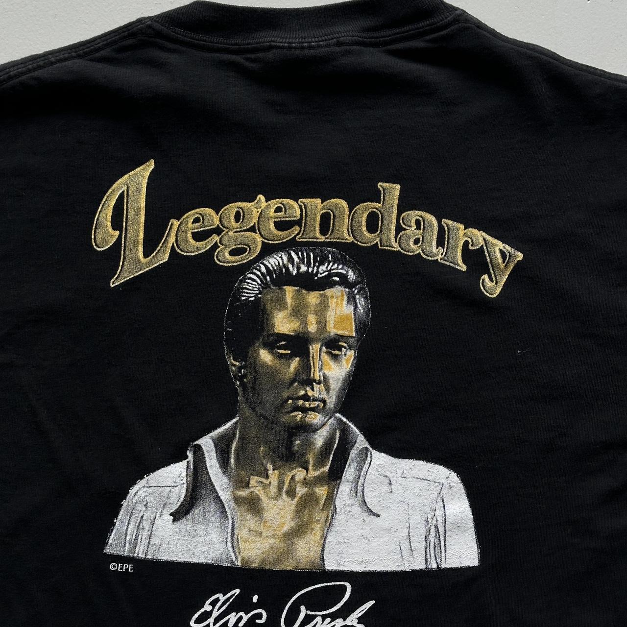 Black Elvis 00s Vintage T-shirt - Medium