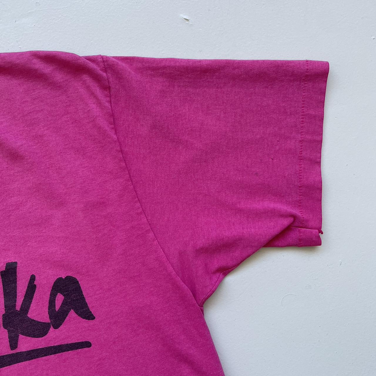 Pink Nebraska Tourist 80s/90s Americana Vintage T-shirt - Large
