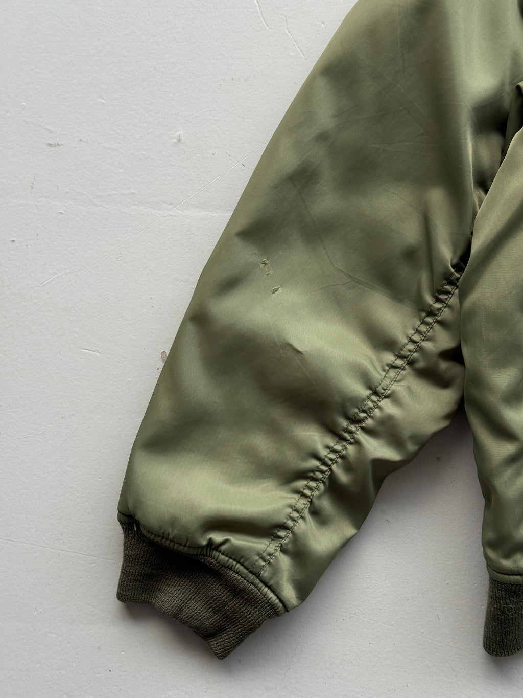 Khaki Green 90’s Vintage Bomber Jacket - Large