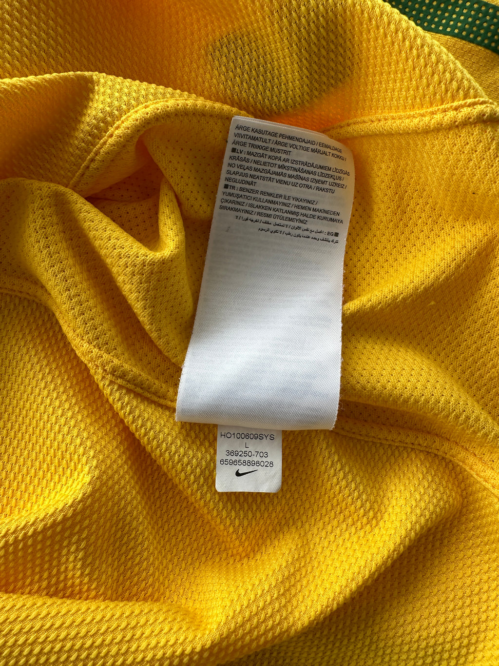 Nike Brazil CBF Dri-Fit Vintage Home Football Shirt - Large