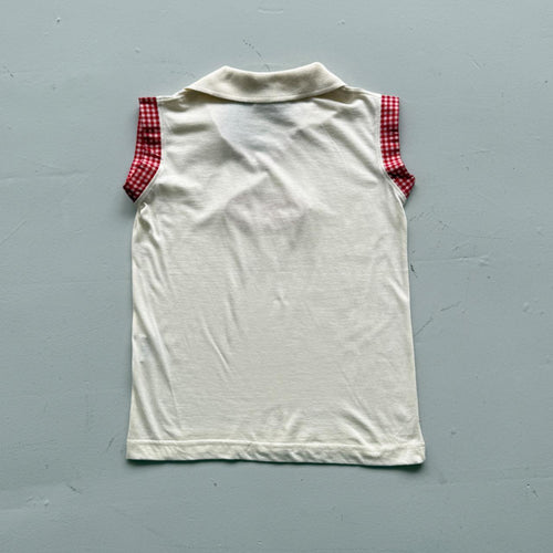 Cream Reebok 90s Deadstock Baby T-Shirt Vest - Size 10
