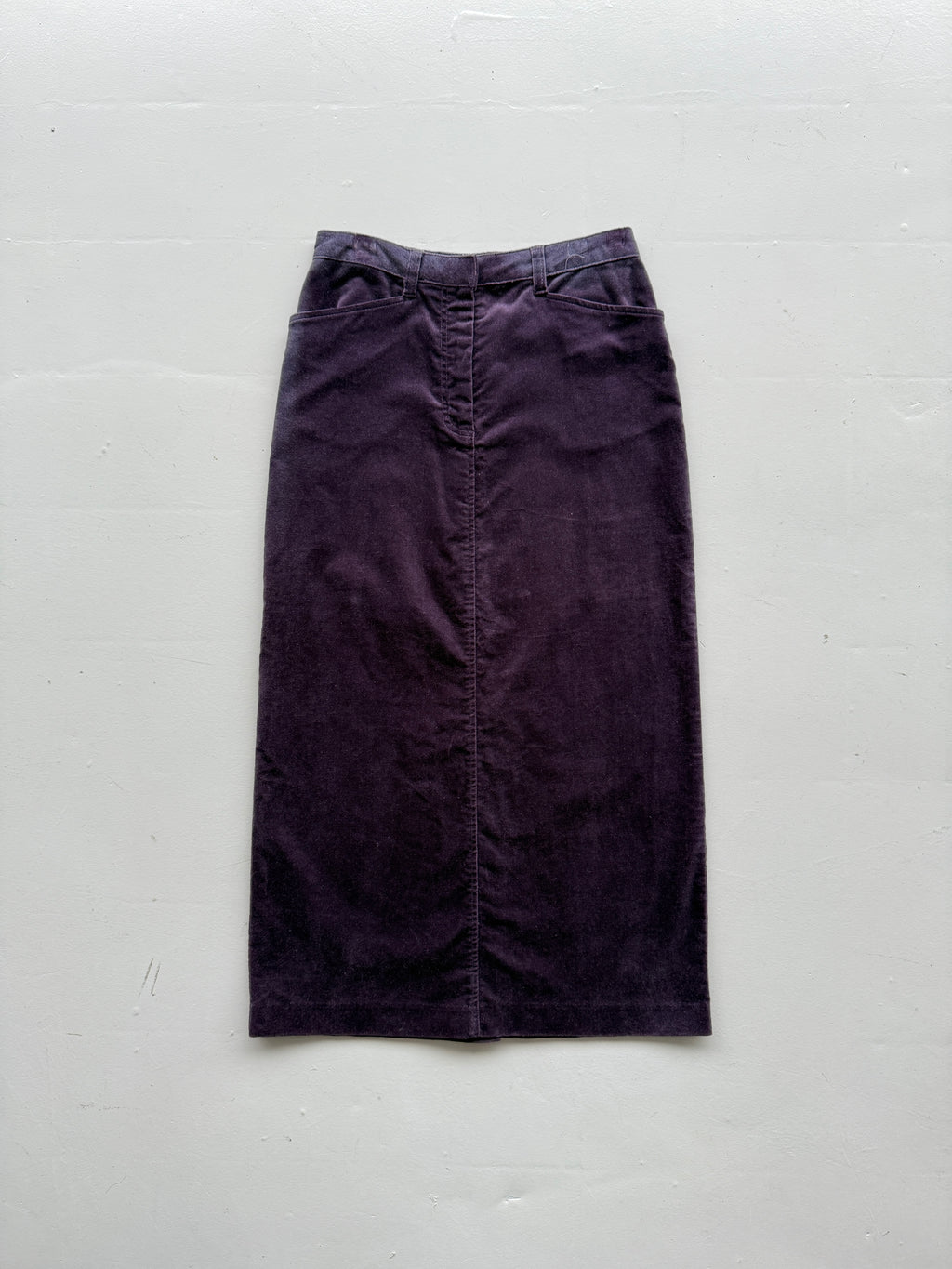 Purple Hawkshead Y2K Vintage Velvet Maxi Skirt - UK 10