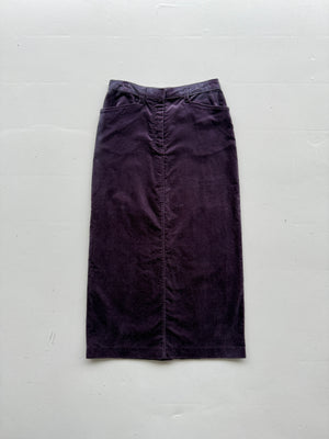 Purple Hawkshead Y2K Vintage Velvet Maxi Skirt - UK 10