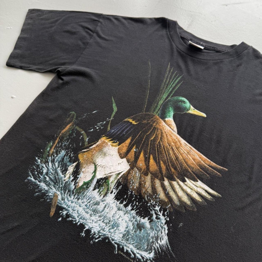 Black Duck Mallard 90s Vintage Graphic T-Shirt - XL