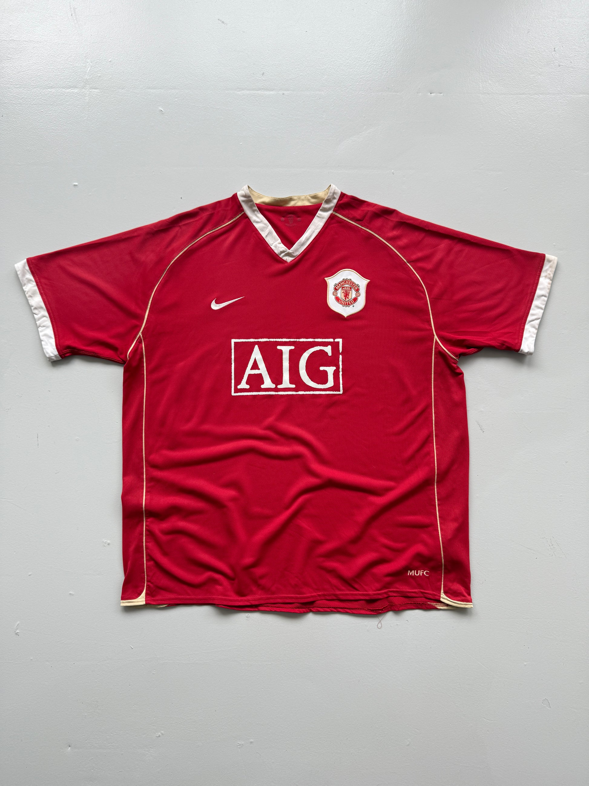 Nike Manchester United AIG 00's Vintage Home Football Shirt - XL