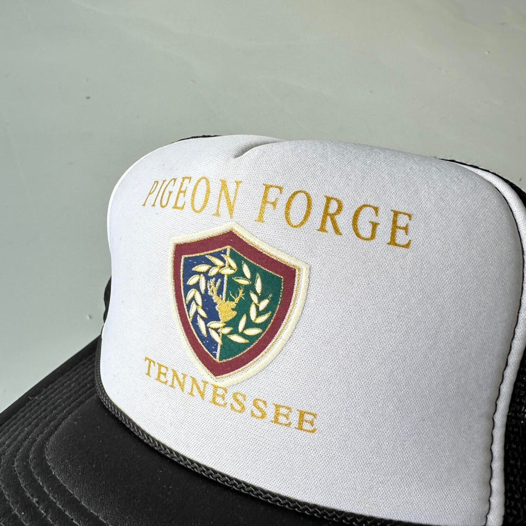 Black & White Pigeon Force Mesh and Foam Trucker SnapBack Cap