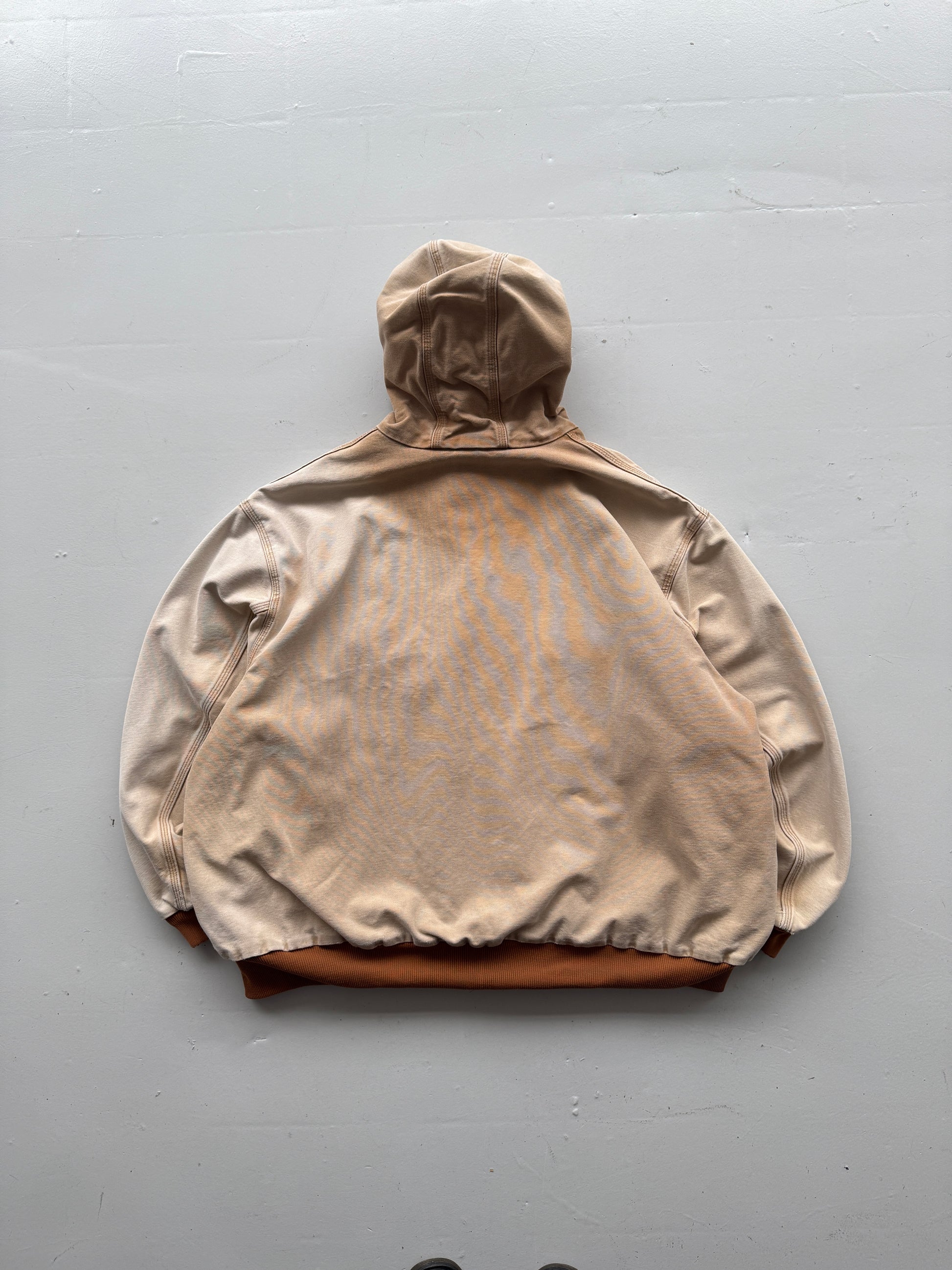 Faded Cream Carhartt 90's Vintage Canvas Active Jacket - 3XL