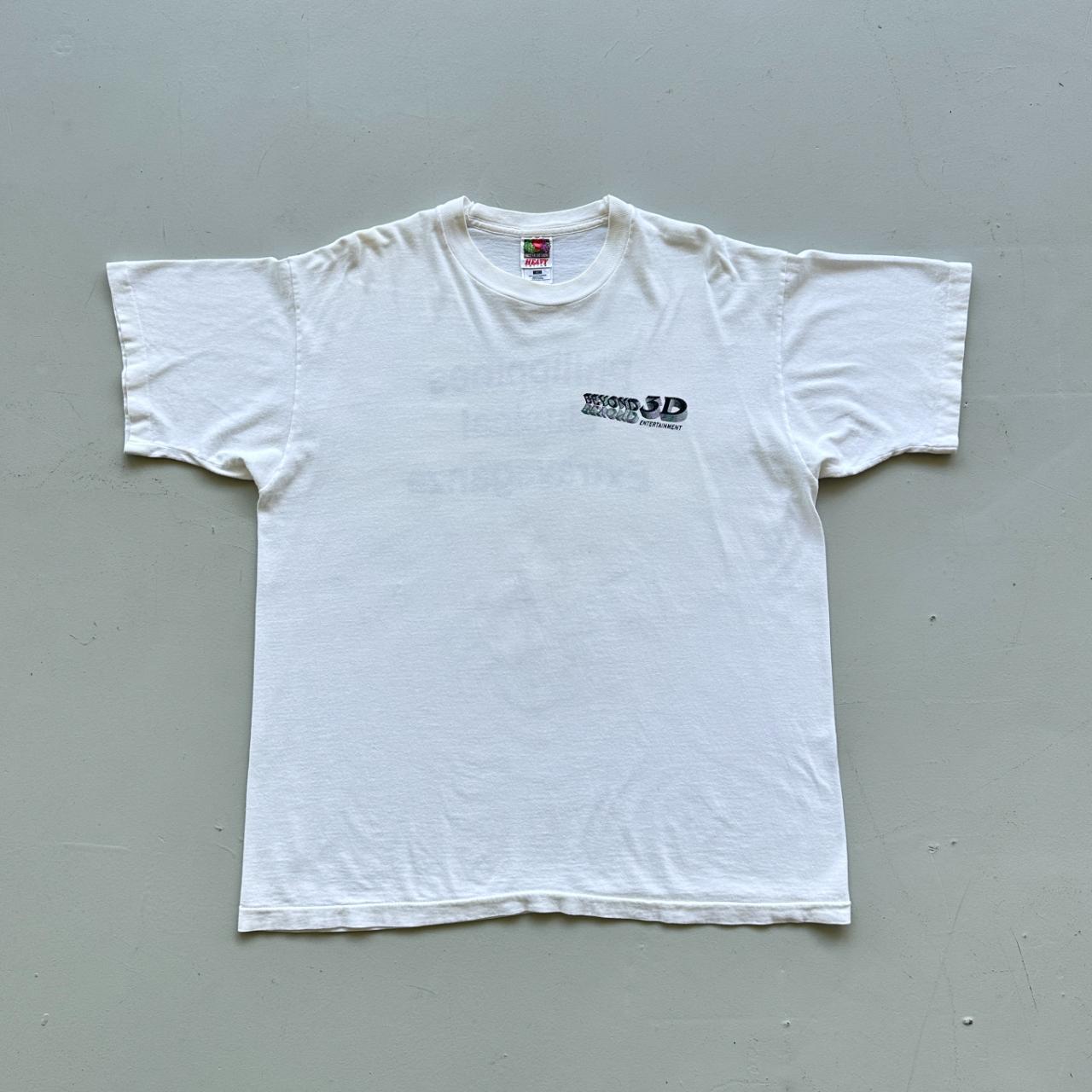 White Beyond 3D Vintage 90's T-shirt - XL