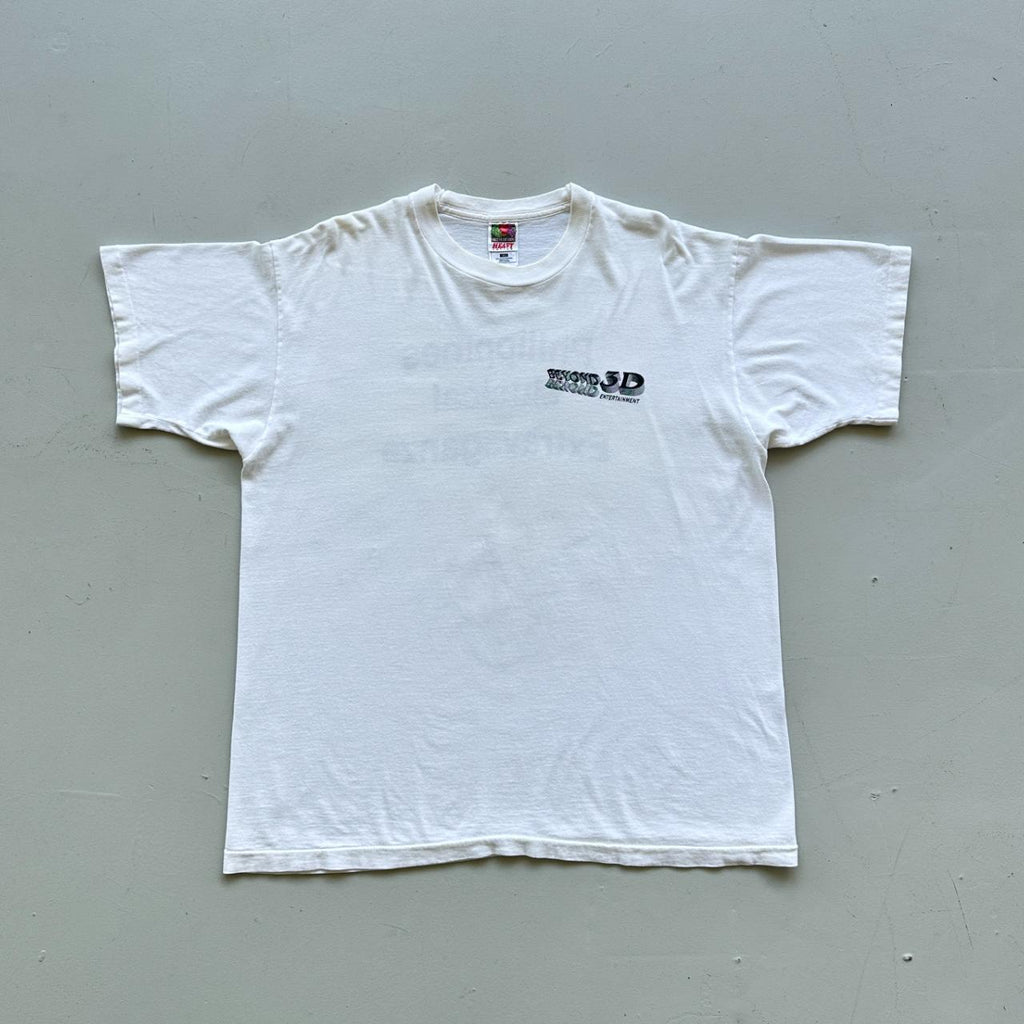 White Beyond 3D Vintage 90's T-shirt - XL