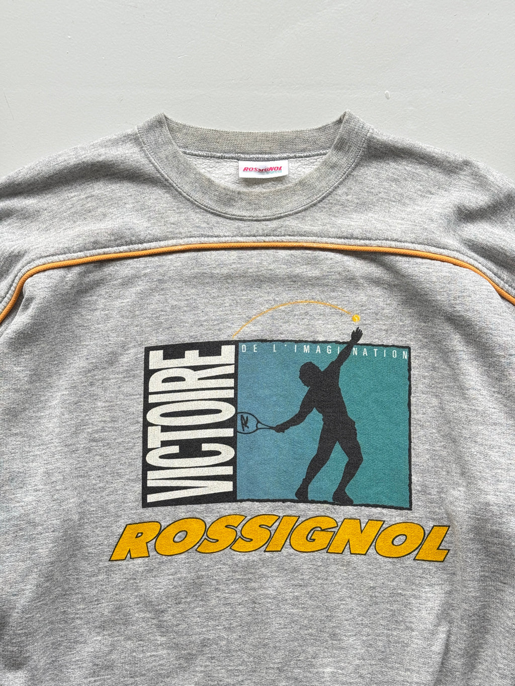 Rossignol Sportline Victoire Tennis 90's Vintage Sweatshirt - Large Boxy