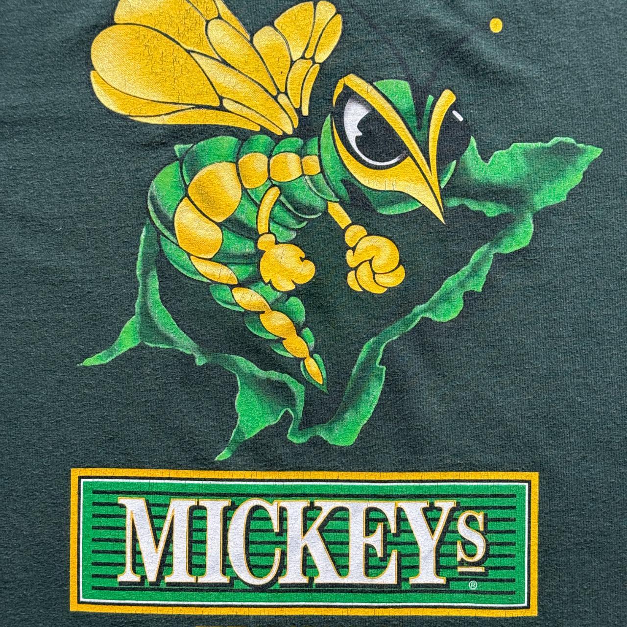 Dark Green Mickey's Liqour Vintage 90s T-shirt - Large