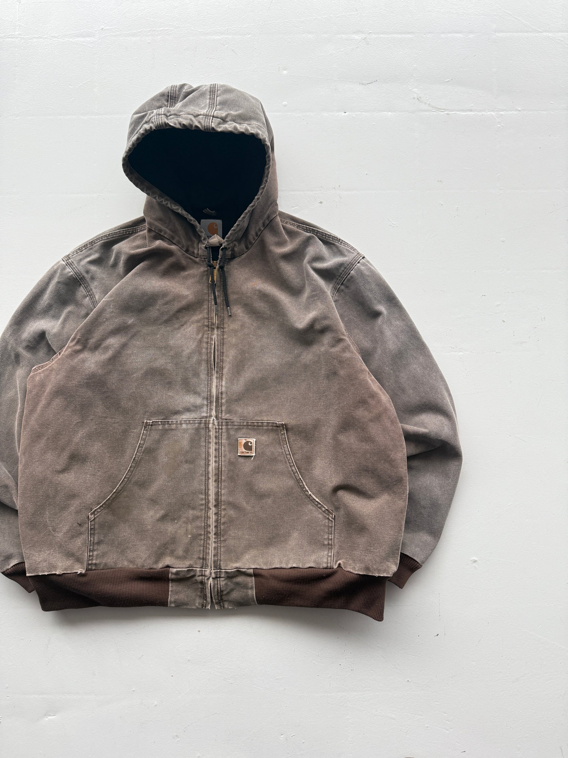 Faded Brown Carhartt 90's Vintage Canvas Active Jacket - XXL