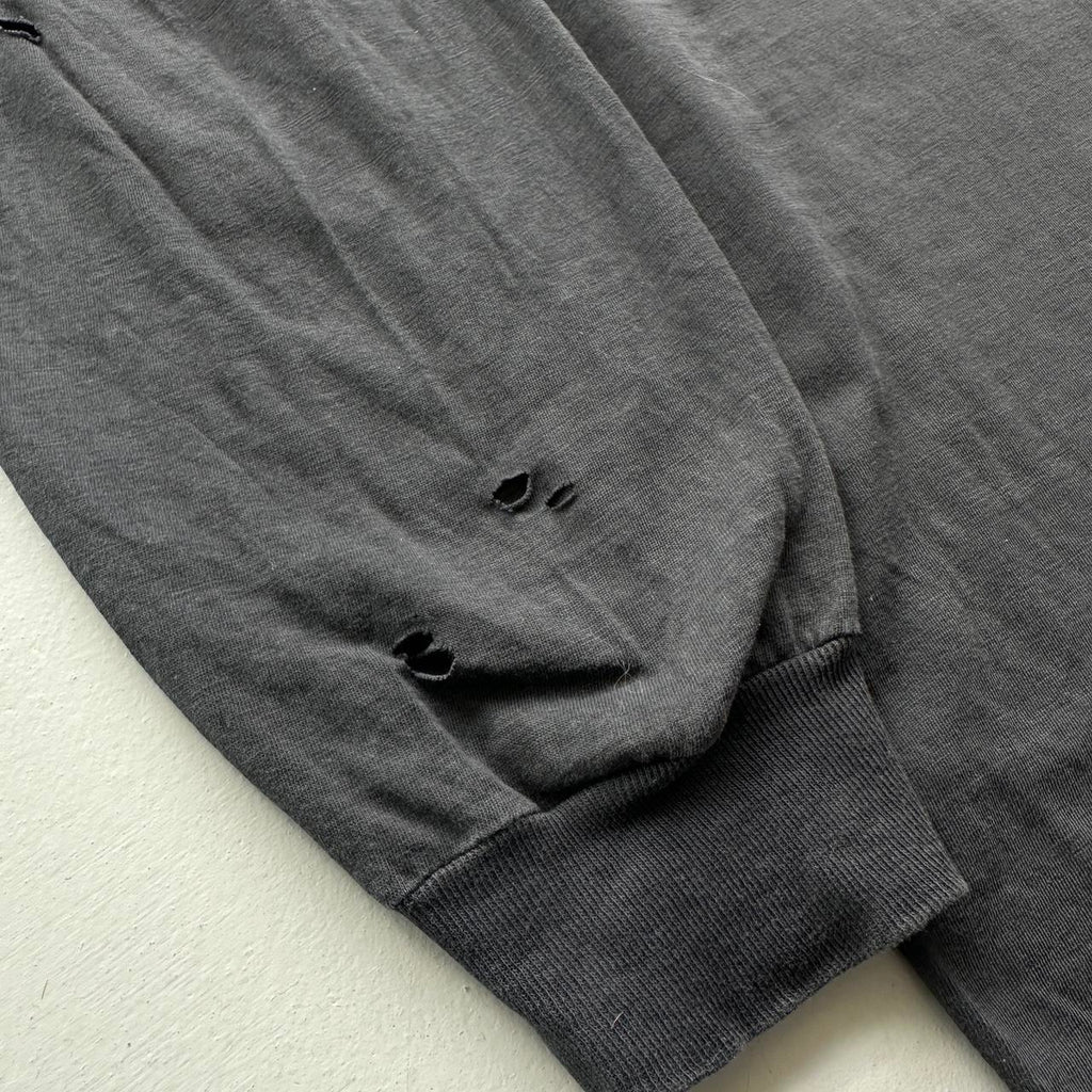 ASH Faded Black 1977 Long Sleeve Brit Pop 90s Vintage T-shirt - Large