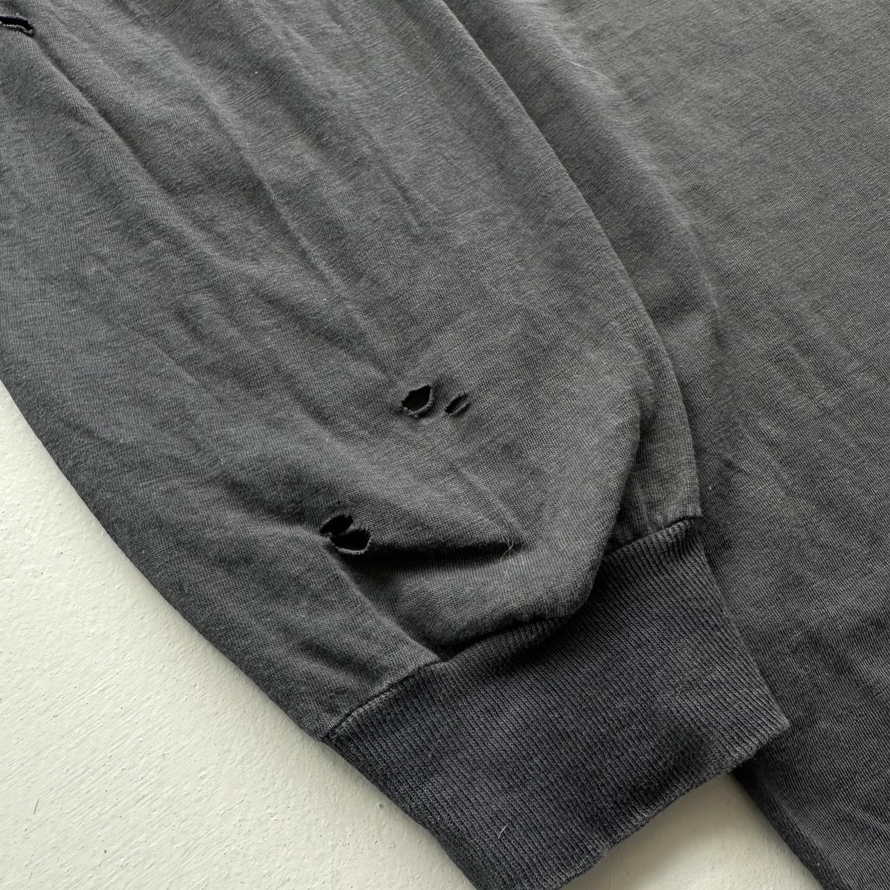 ASH Faded Black 1977 Long Sleeve Brit Pop 90s Vintage T-shirt - Large