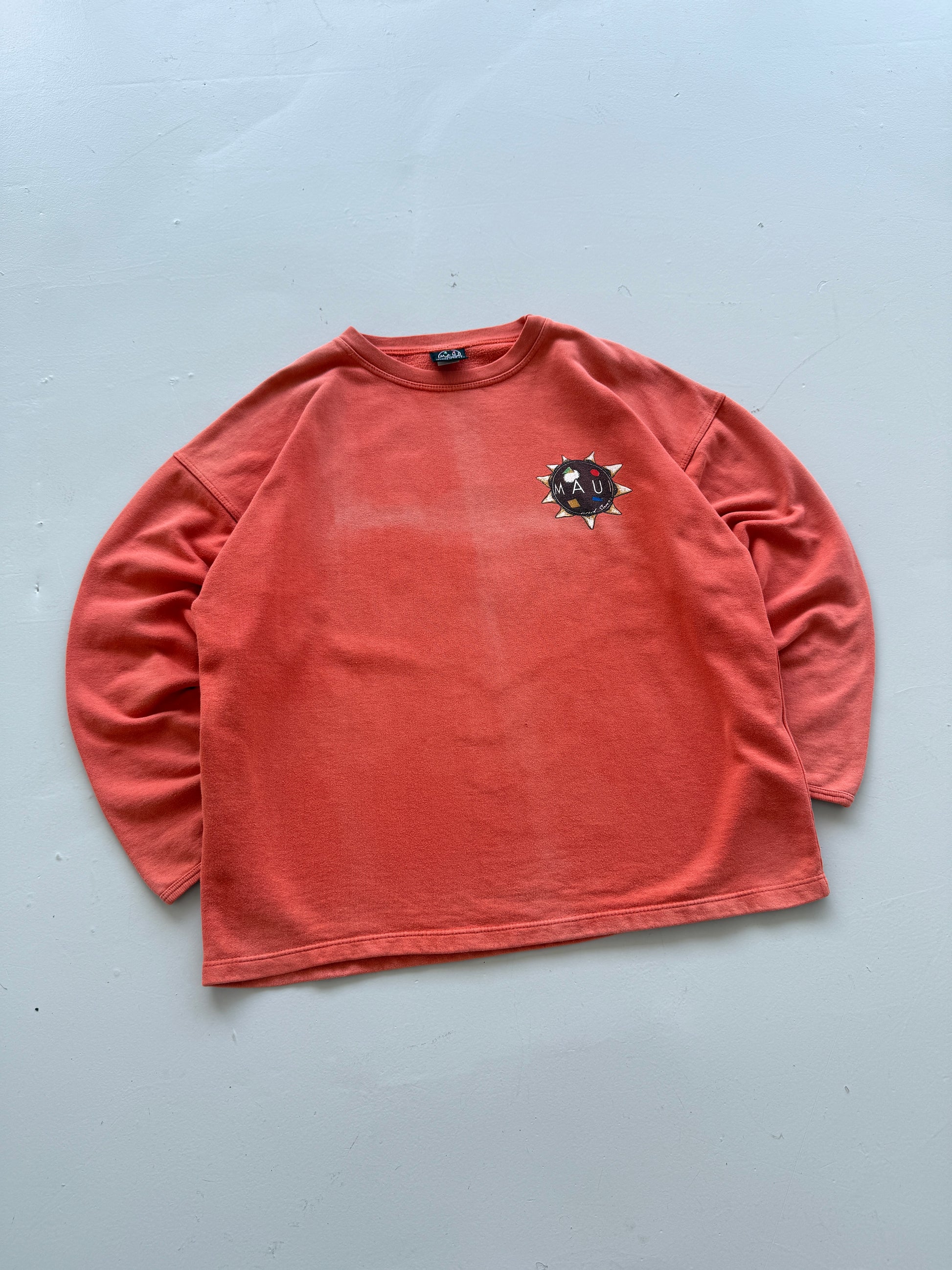 Maui and Sons Canoe Surfing 90's Vintage Sweatshirt - XL