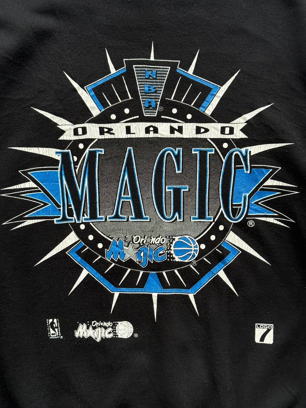 Logo 7 Orlando Magic NBA 90's Vintage Sweatshirt - Large