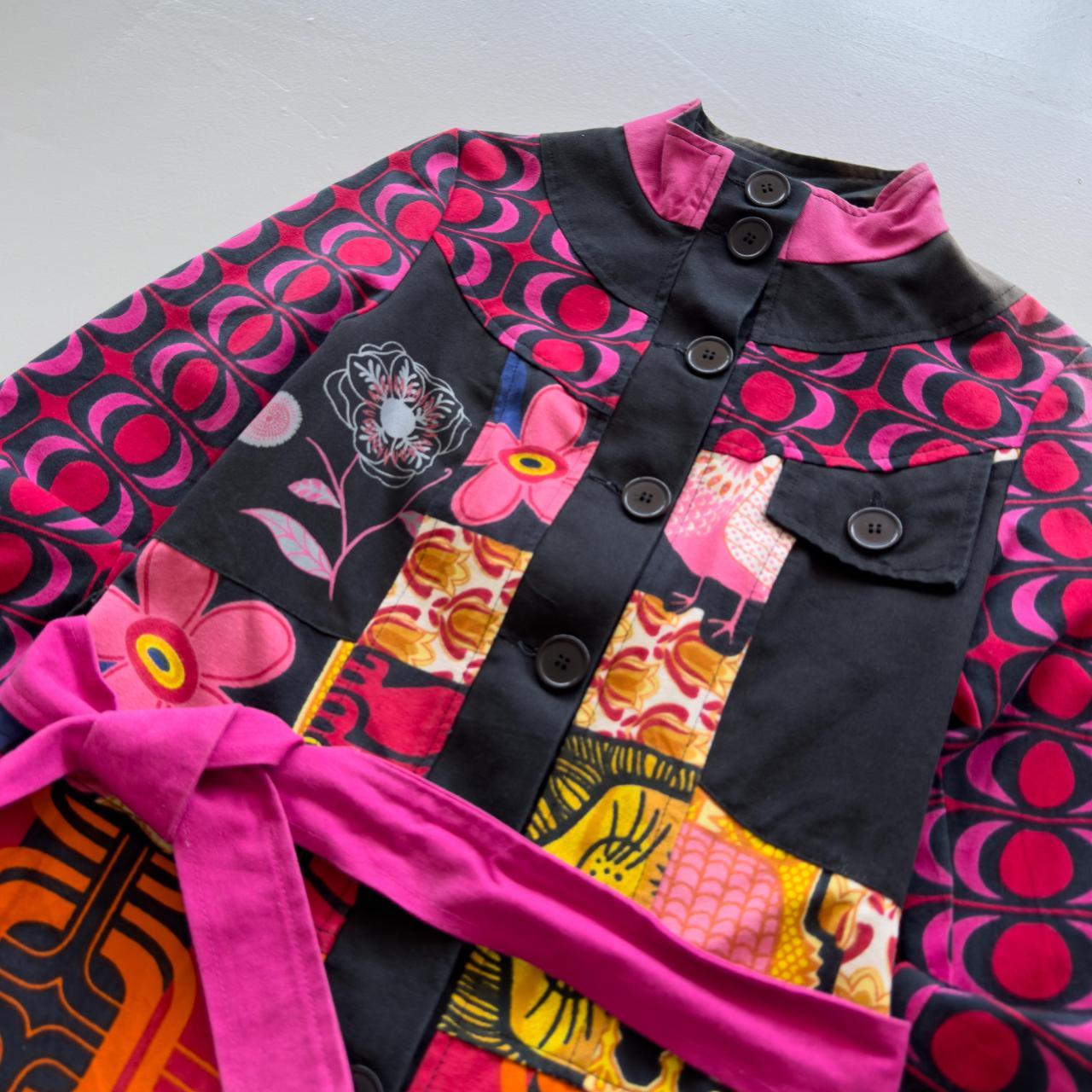 Black, Pink & Orange Savage Culture Vintage Jacket - Womens Size Small