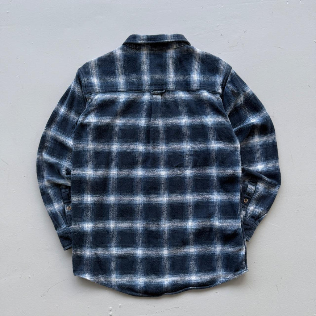 Blue Plaid Field and Stream 90’s Vintage Flannel Shirt - Medium