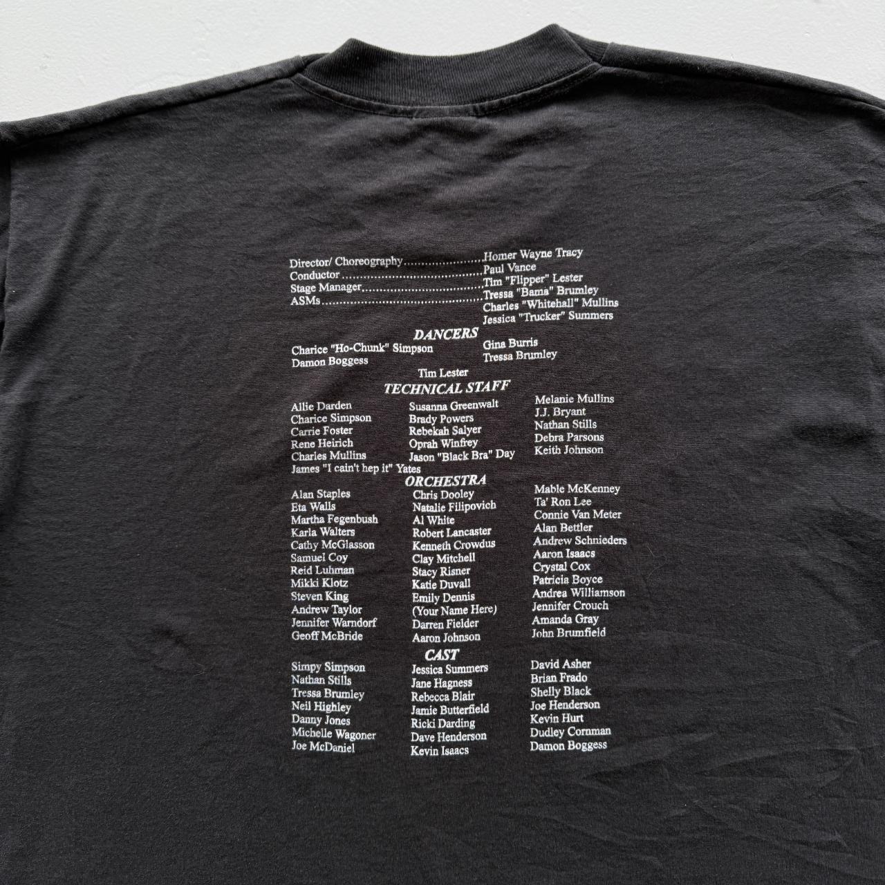 Black The Opera Vintage 90s T-shirt - XL