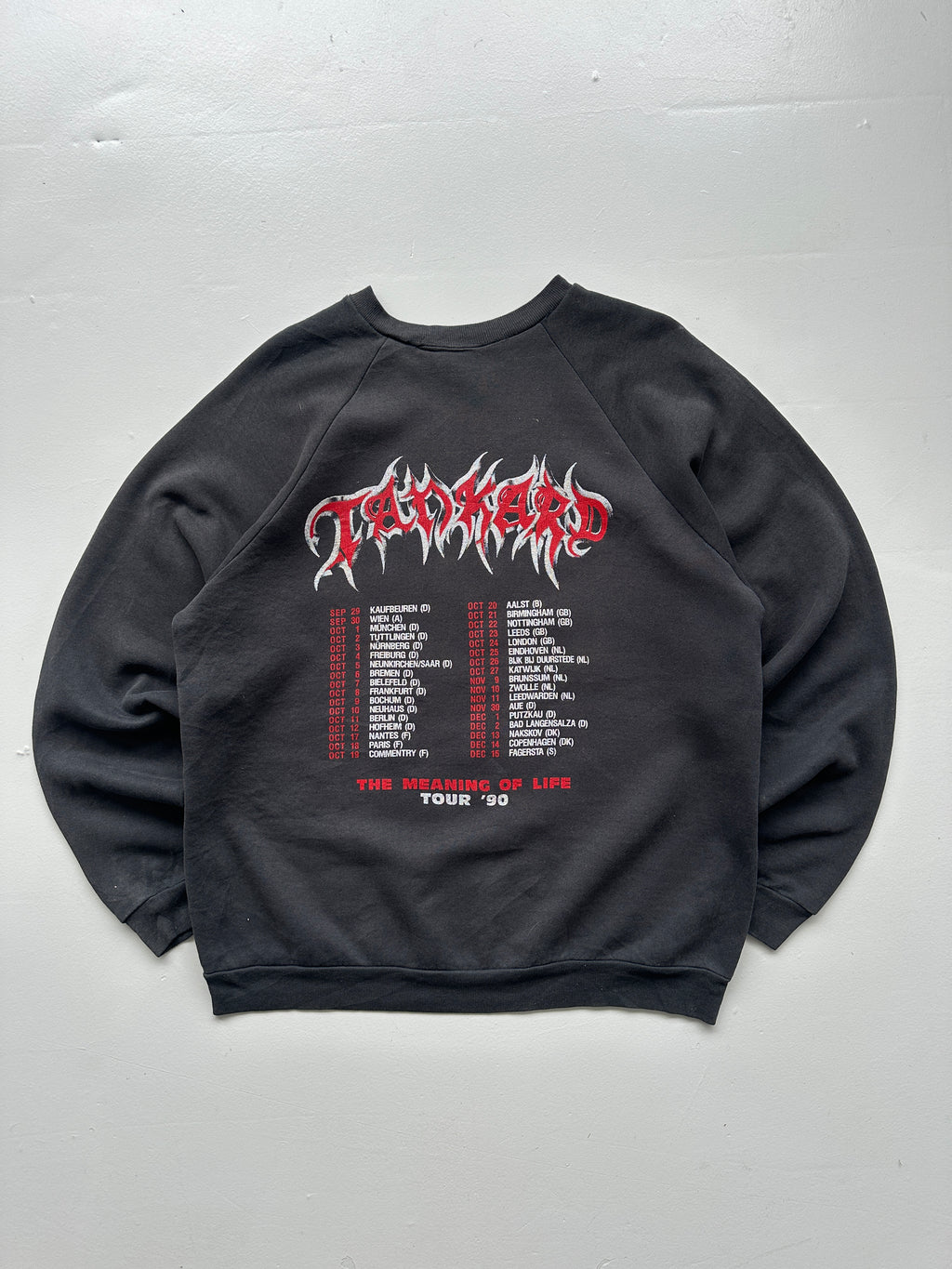 Black Rare Tankard Metal Band Vintage Sweatshirt 90's Crewneck - Large