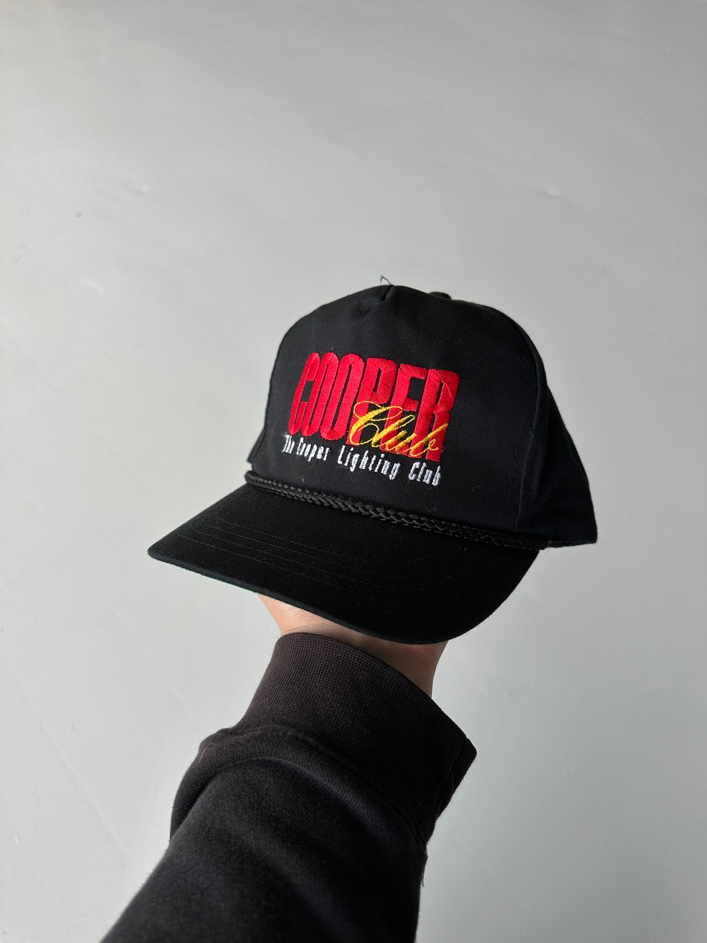 Black Cooper Lighting Club Vintage SnapBack Cap