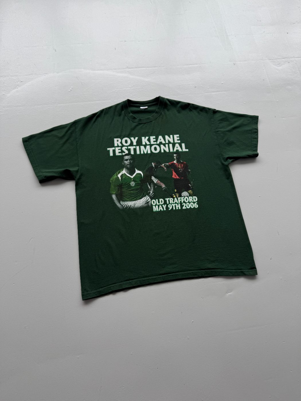 Roy Keane Testimonial Manchester United v Celtic Old Trafford 2006 Vintage T-Shi
