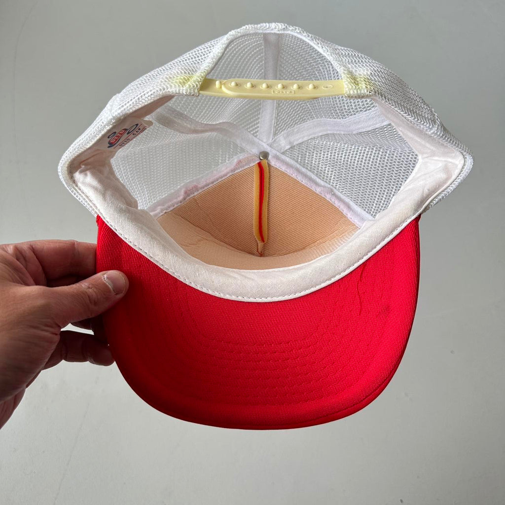 Red Murphy Bros Mesh and Foam Trucker SnapBack Cap