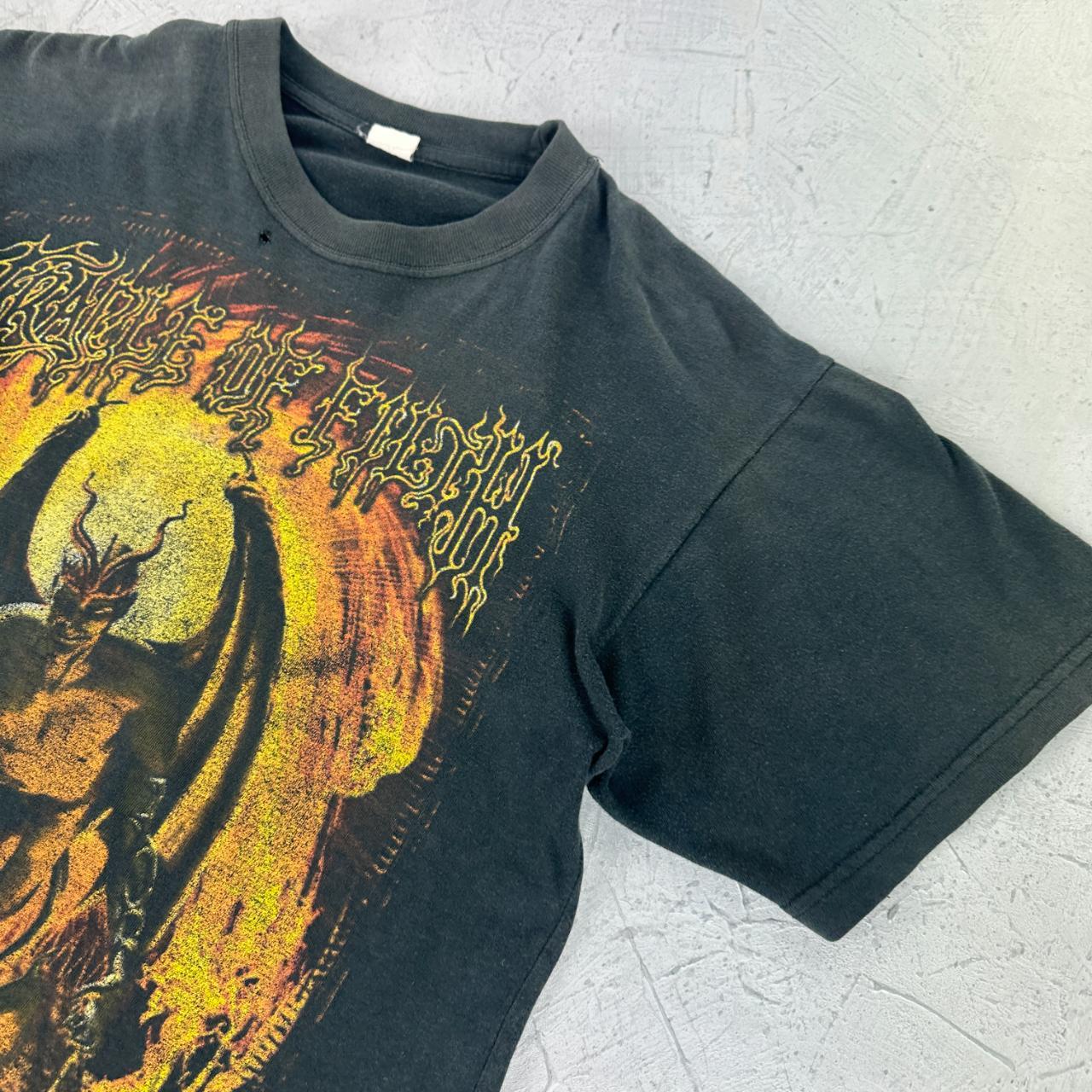 Cradle Of Filth Rare Get Thee Behind Me Satan 90s Metal Band T-shirt - Large