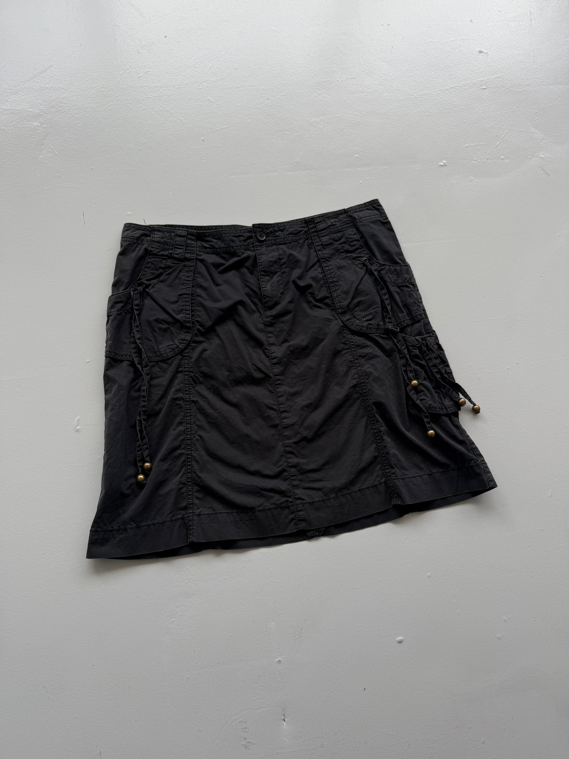 Black Tommy Hilfiger 00's Vintage Y2K Mini Skirt - Size 12