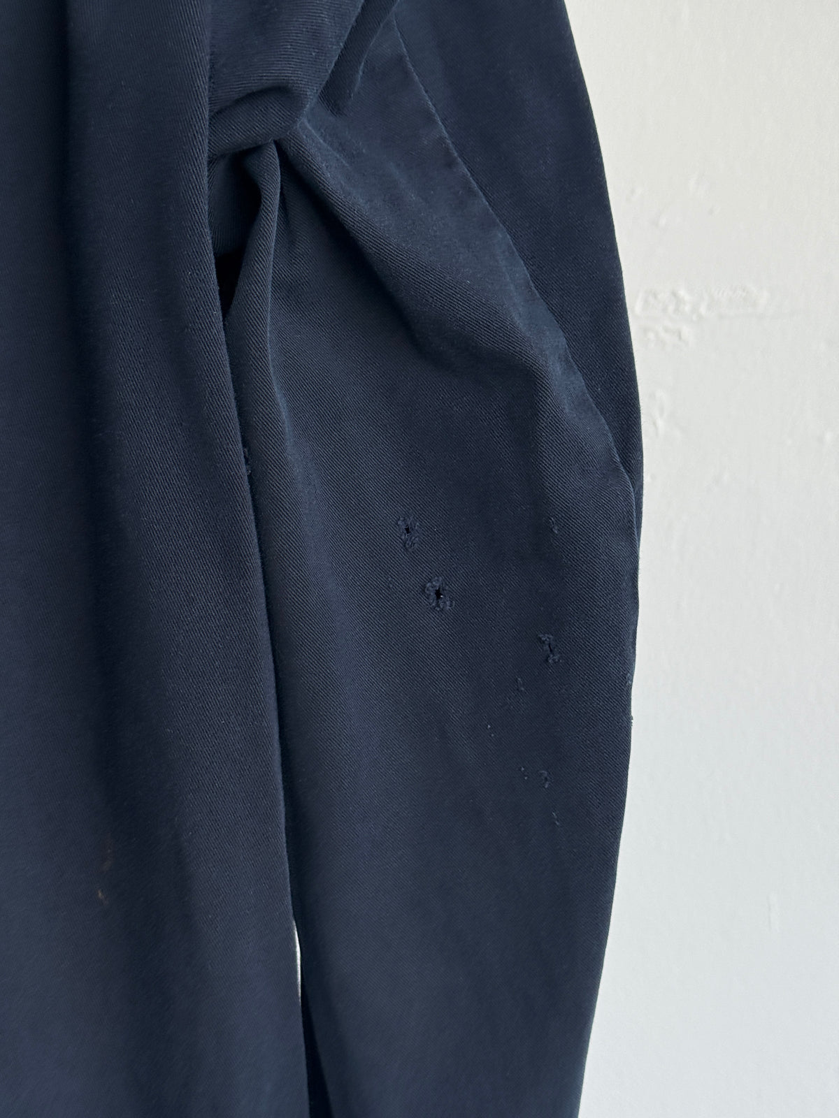 Thrashed Black French 90's Vintage Workwear Chore Jacket CH532 - XL