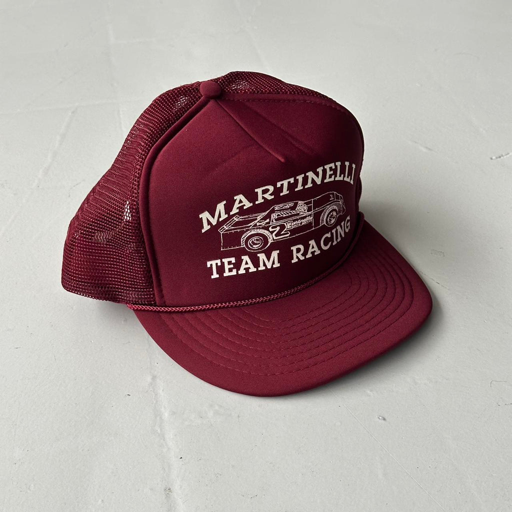 Burgundy Martinelli Racing Vintage Foam & Mesh SnapBack Trucker Cap