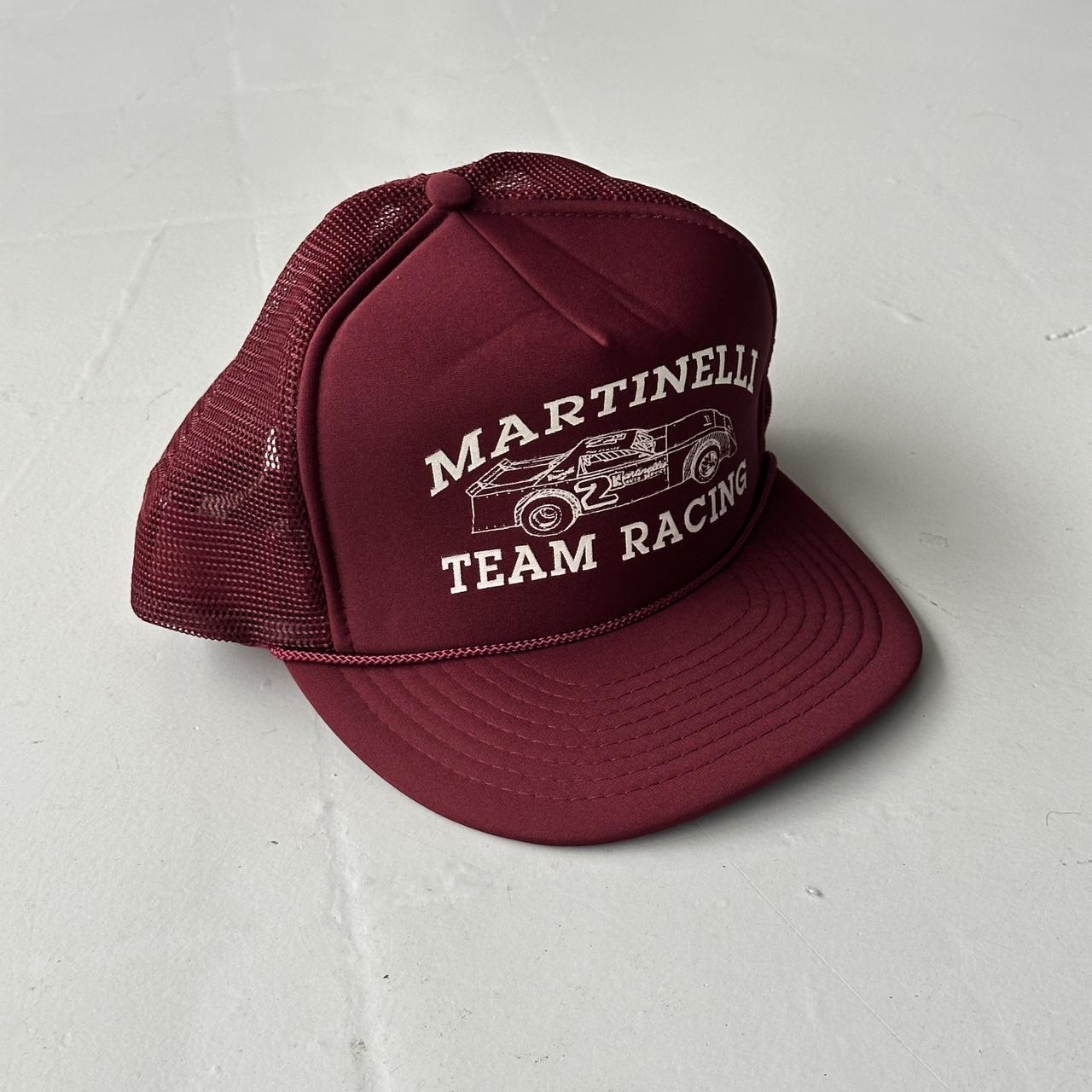 Burgundy Martinelli Racing Vintage Foam & Mesh SnapBack Trucker Cap