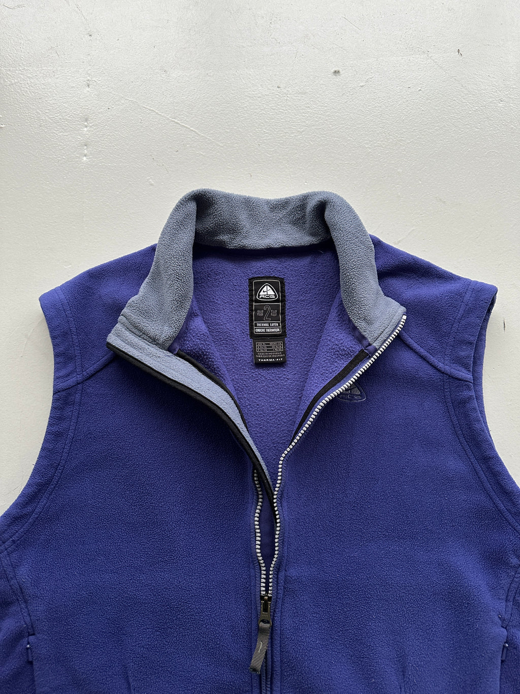 Womens Nike ACG 00's Outdoors Purple Gilet Fleece - Large