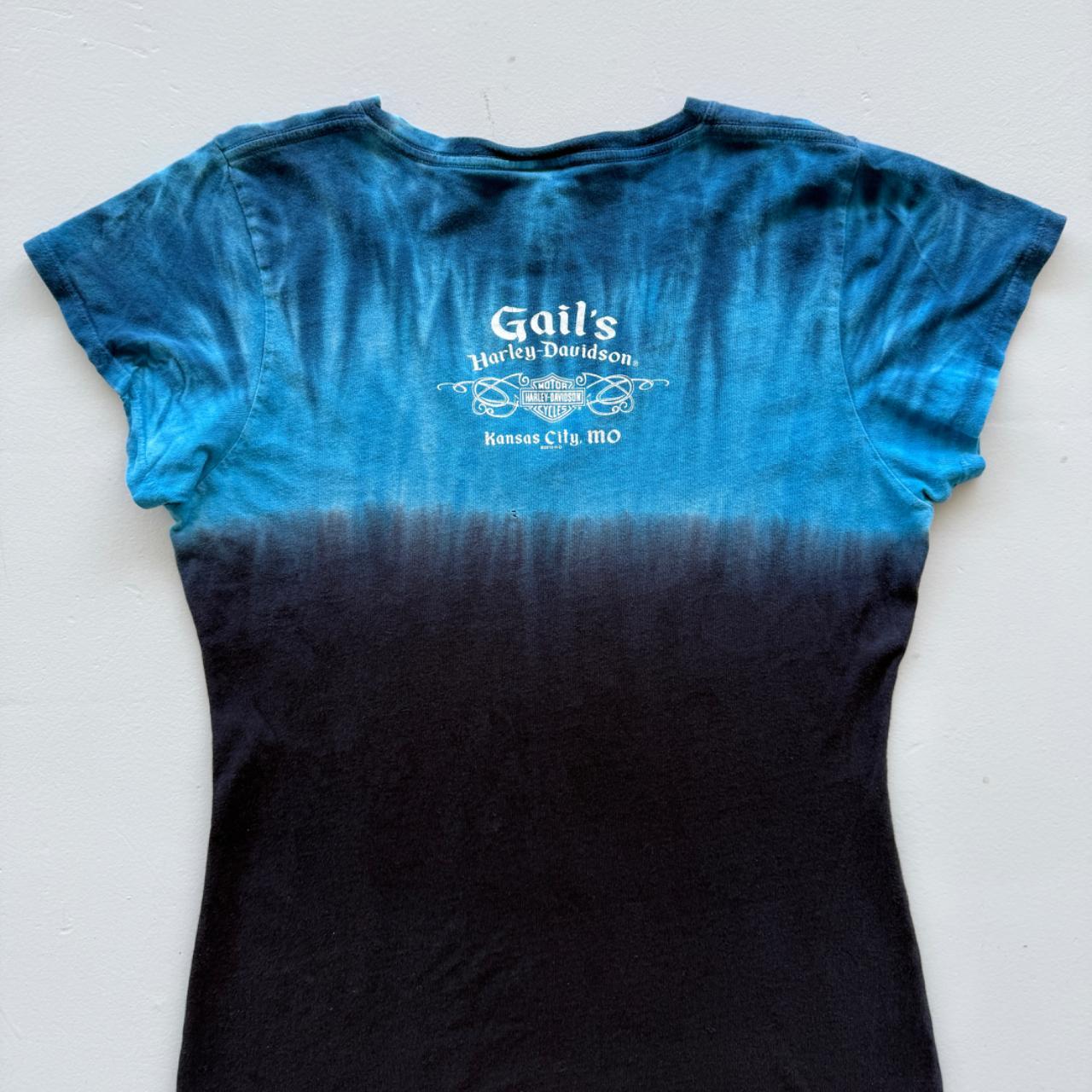 Harley Davidson 00's Y2K Tie-Die T-Shirt - Womens Medium
