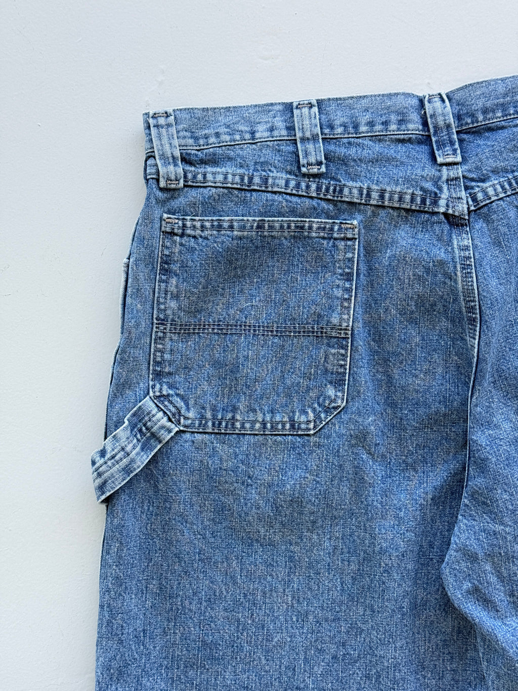 Blue Wrangler 00's Vintage Baggy Carpenter Denim Shorts SH02 - W36 x L9